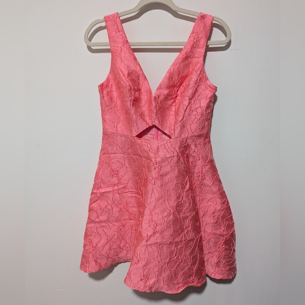 Pink Keyhole Dress